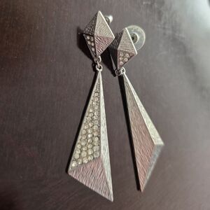 Silver Geometric Earrings